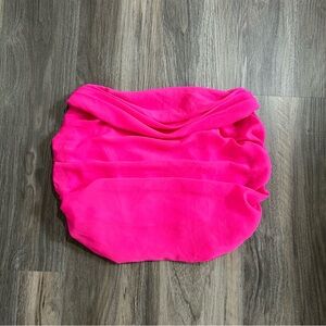 Hot pink forever 21 corset crop top